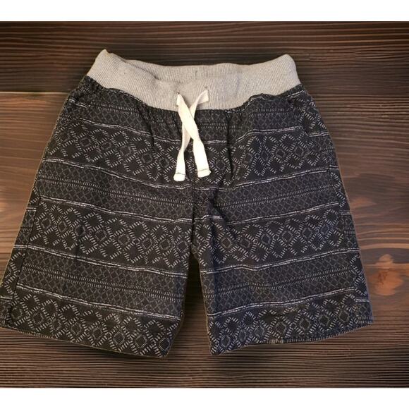 Cat & Jack Toddler Boys Shorts Size 5T Gray Black Patterned Drawstring Waist - Picture 1 of 7